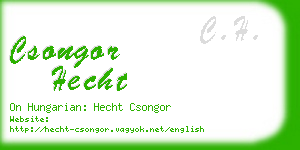 csongor hecht business card
